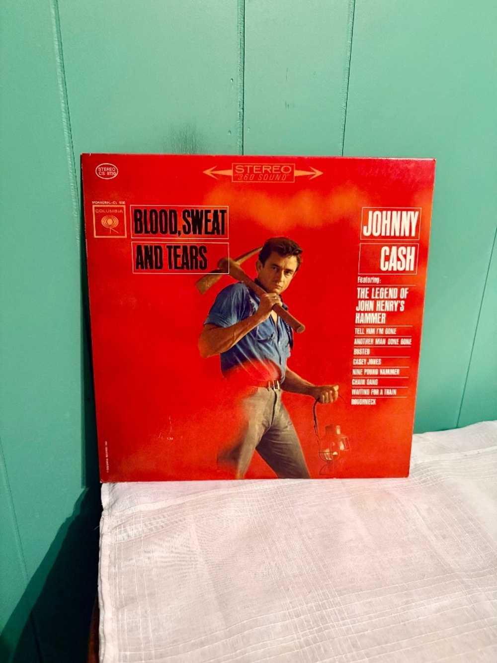 Johnny Cash - Blood, Sweat And Tears LP Vinyl Album Stereo Columbia CS 8730